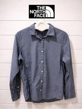 THE NORTH FACE blue button down shirt size L